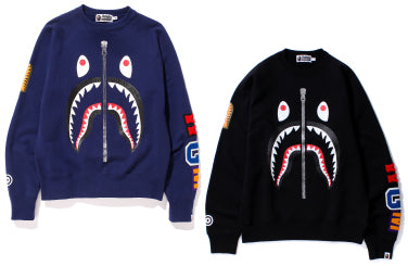 SHARK CREWNECK | bape.com