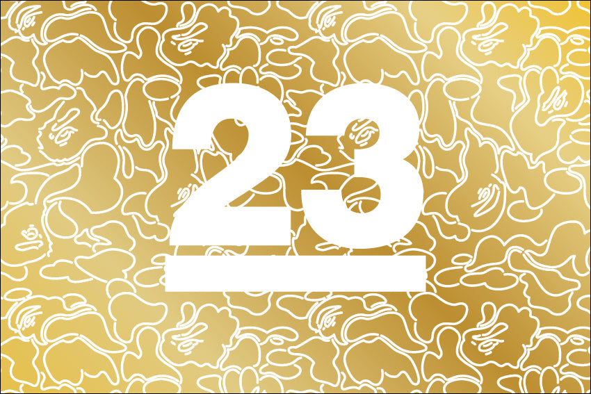 【売値】A BATHING APE 23rd Anniversary Gold Collection Tシャツ L 23周年 Lサイズ