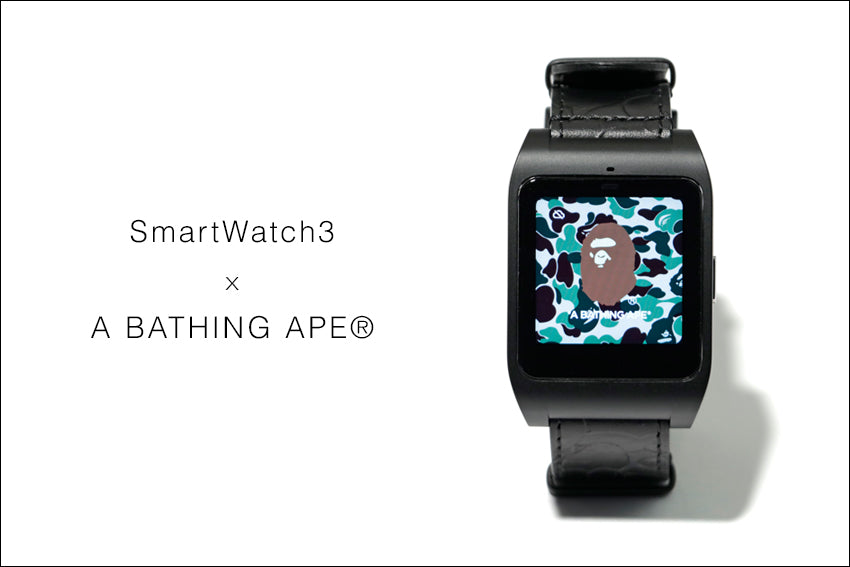 即発 新品 SmartWatch3 A BATHING APE (SWR50用) バンド コアホルダー エイプ A BATHING APEⓇ」「ANREALAGE」「PORTER」、人気3ブランドとコラボ