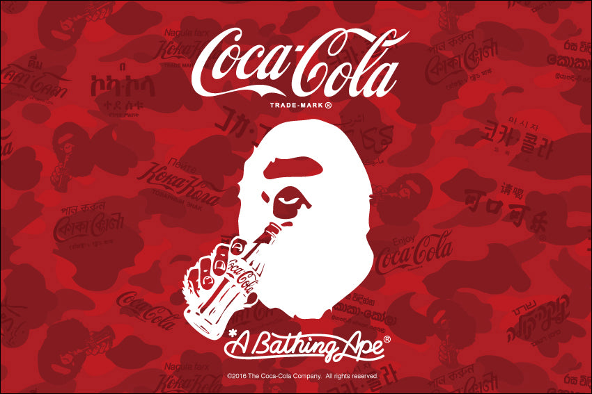 A BATHING APE x COCA COLA bape