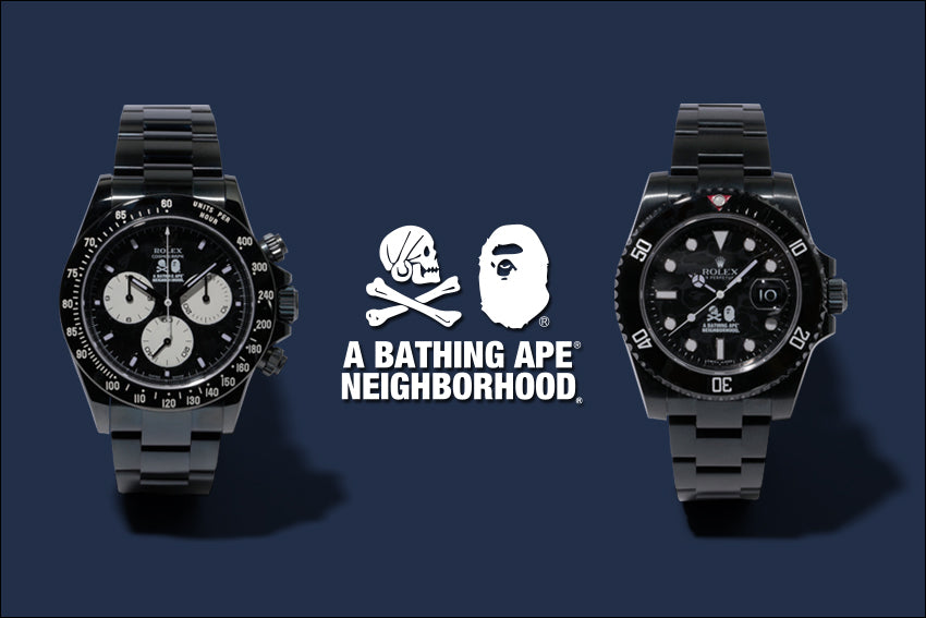 A BATHING APE x NEIGHBORHOOD x BAMFORD ROLEX bape