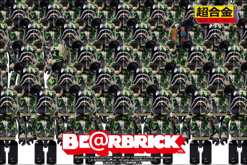 超合金 ABC CAMO SHARK BE@RBRICK | bape.com