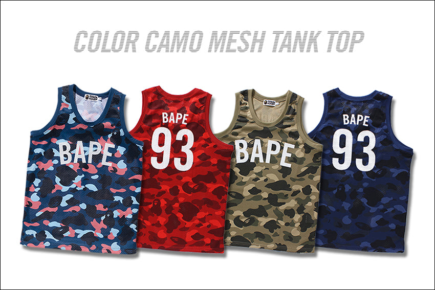 COLOR CAMO MESH TANK TOP | bape.com