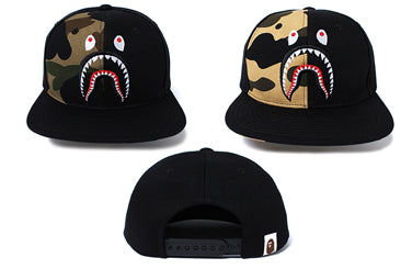 1ST CAMO SHARK SNAP BACK CAP | bape.com