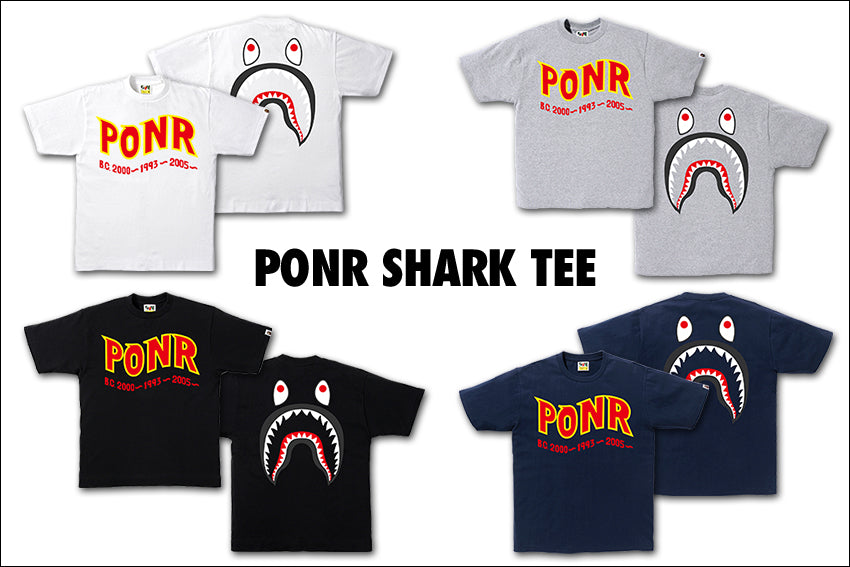 5040円 Tシャツ/カットソー(半袖/袖なし)PONR SHARK TEE | bape.com