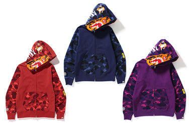 COLOR CAMO TIGER FULL ZIP HOODIE | bape.com