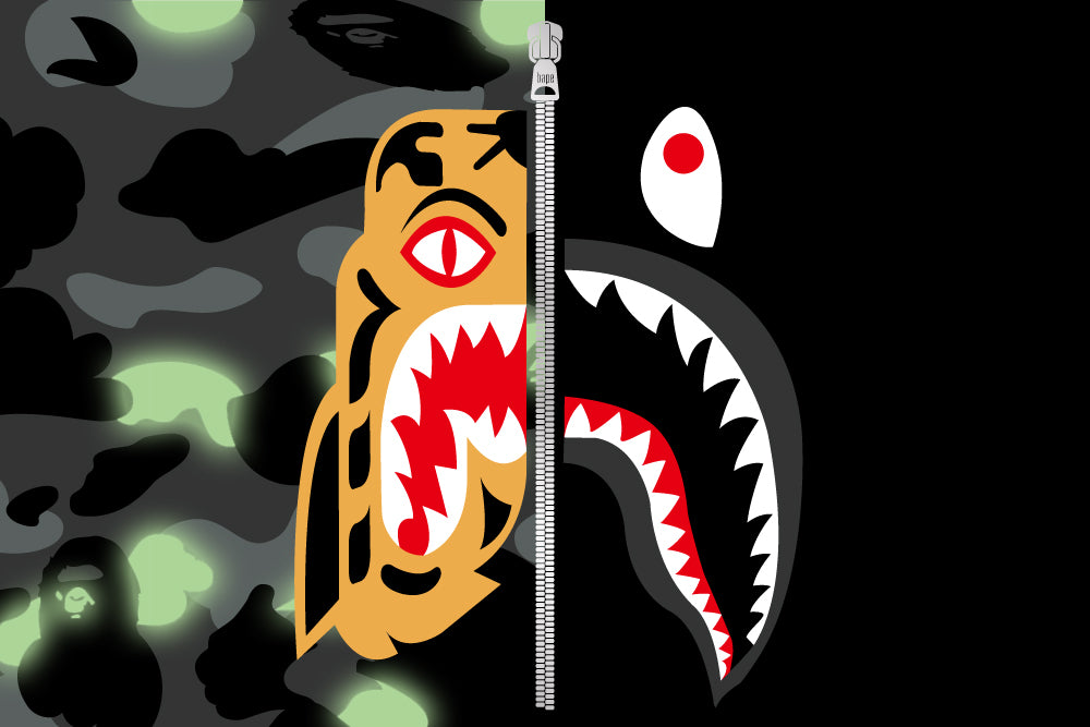 A BATHING APE TIGER SHARK COLLECTION bape