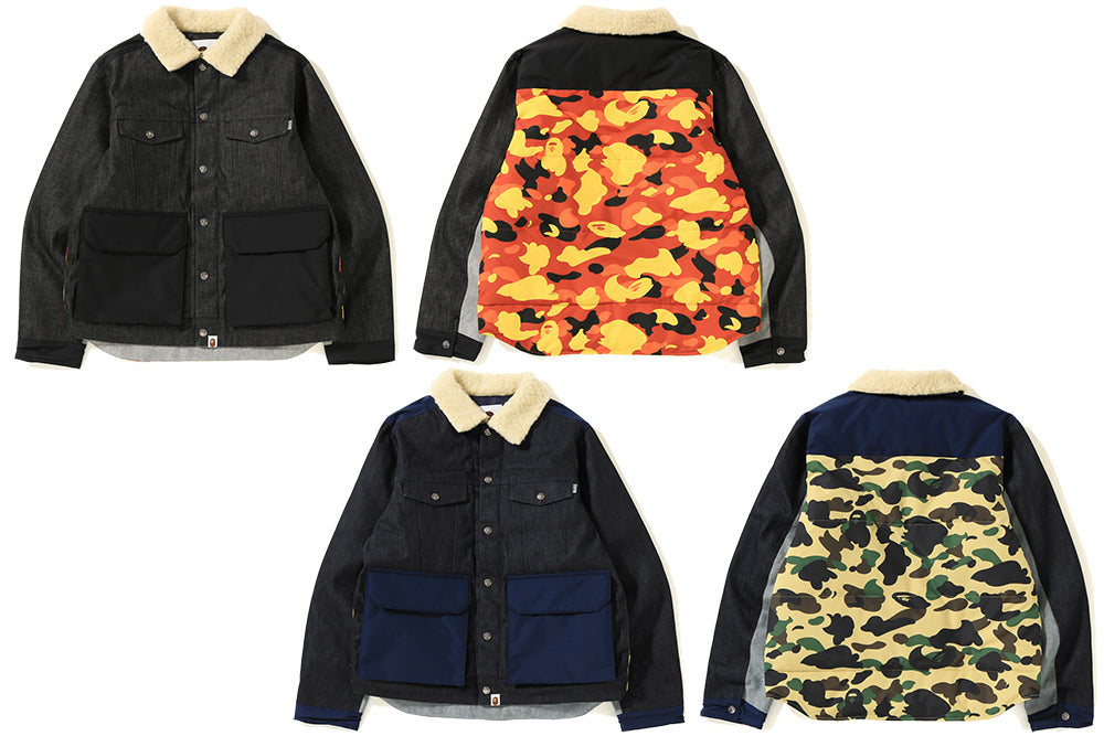  DENIM ダウン M DOWN WIDE DENIM JACKET | bape.com