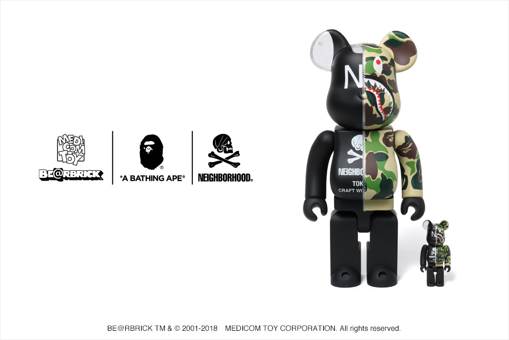 A BATHING APE® x NEIGHBORHOOD® x BE@RBRICK | bape.com