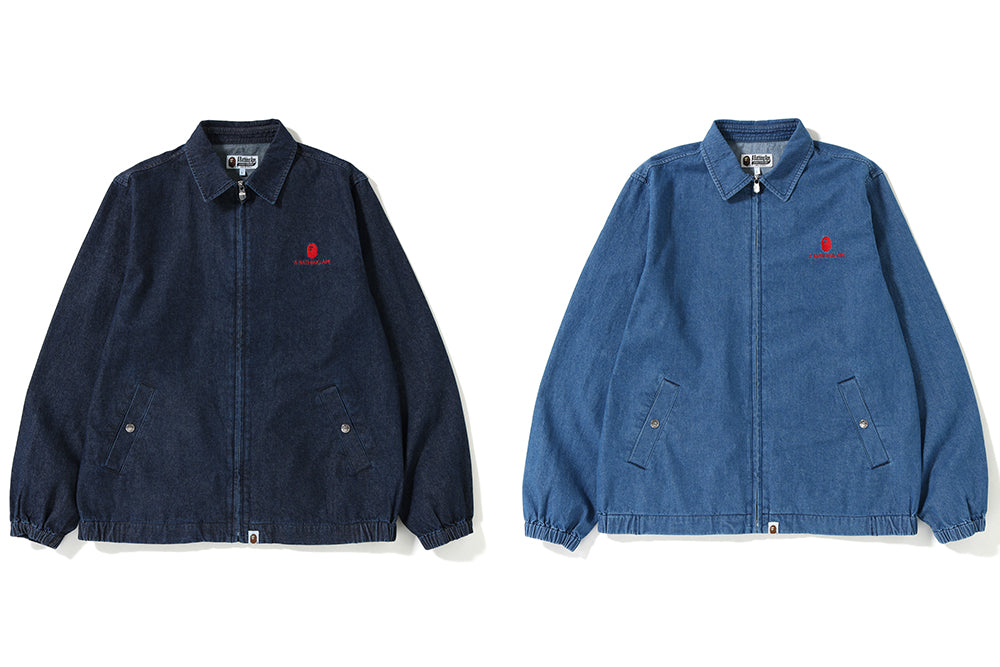 a bathing ape カバーオール デニム ジャケット A BATHING APE DENIM JACKET | bape.com