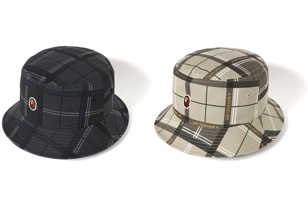 BAPE® LOGO CHECK HAT | bape.com