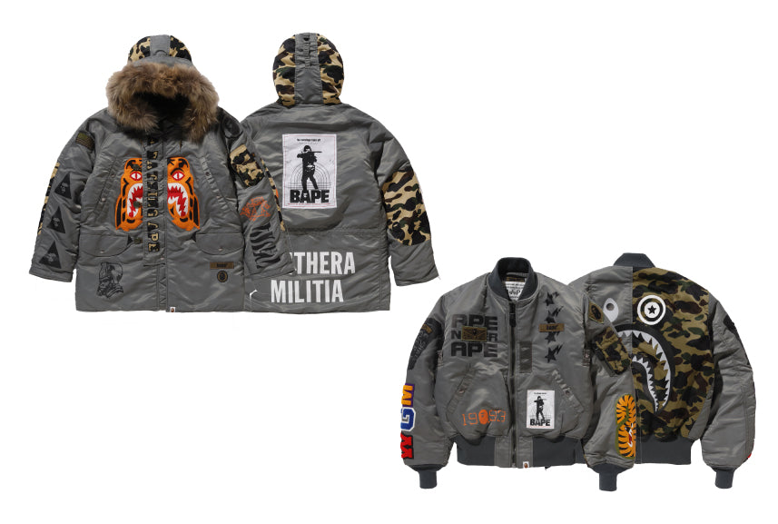 A BATHING APE® × ALPHA INDUSTRIES | bape.com