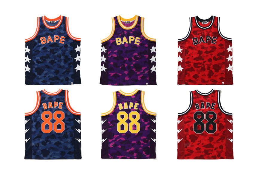 COLOR CAMO BAPE® BASKETBALL TANK TOP | bape.com