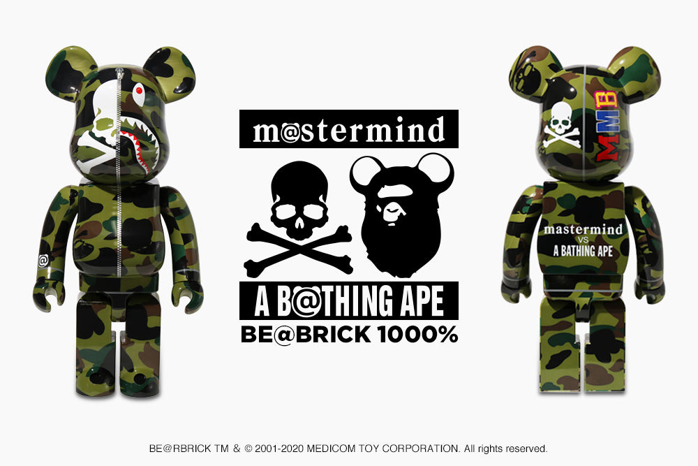 mastermind VS BAPE® BE@RBRICK 1000% | bape.com