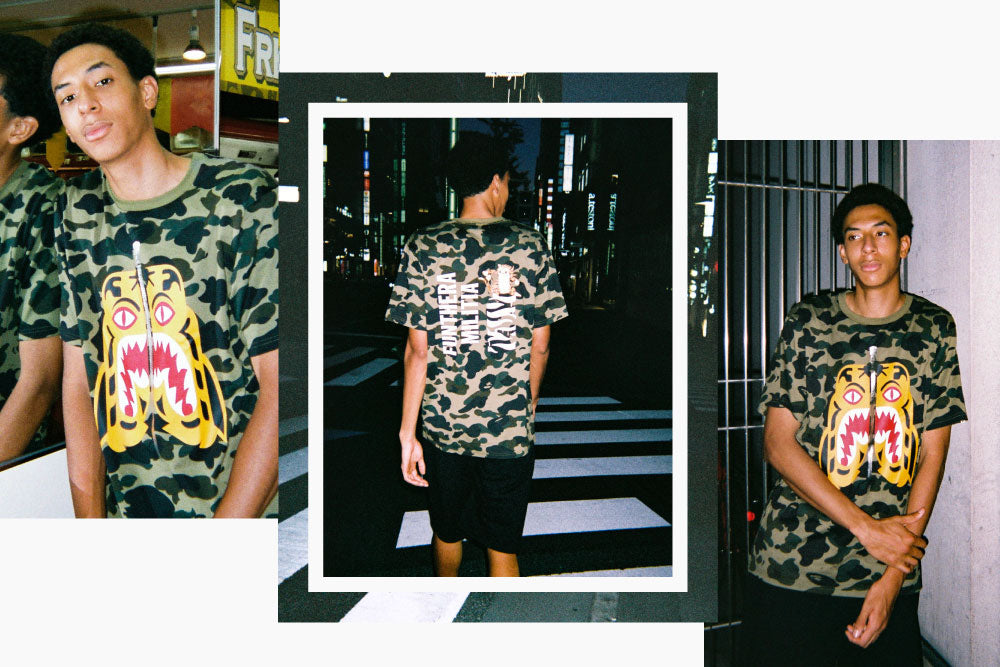 1ST CAMO TIGER TEE bape