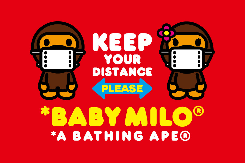 Store Keep your distance please bape shirt