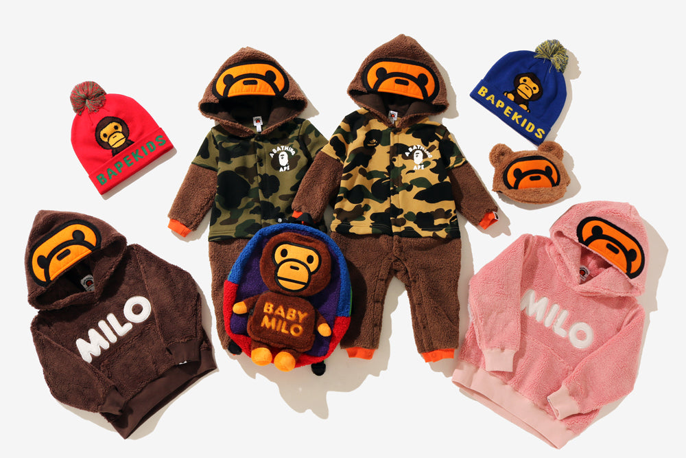 超美品⭐️BAPE KIDS BABY MILO ベビー服セット80cm正規品 A BATHNIG APE BAPE KIDS BABY MILO FRIENDS BABY GIFT SET w/ Gift