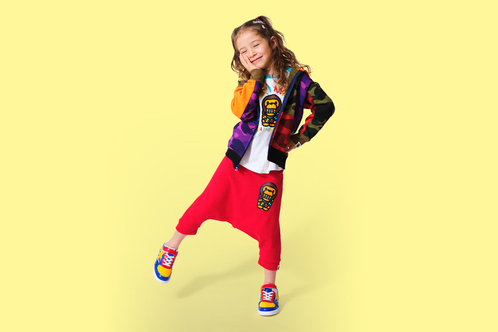 BABY MILO® BLING BLING SAROUEL SHORTS / TEE | bape.com