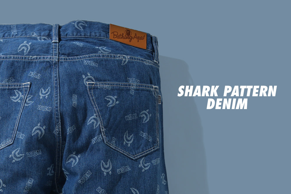 SHARK PATTERN DENIM | bape.com