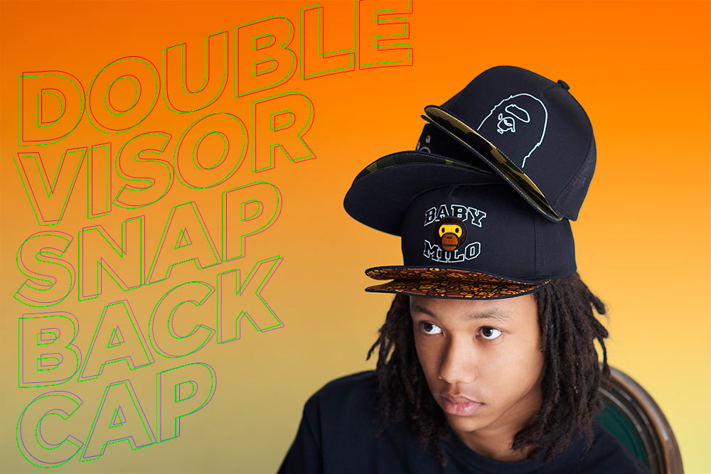 DOUBLE VISOR SNAP BACK CAP ITEMS | bape.com