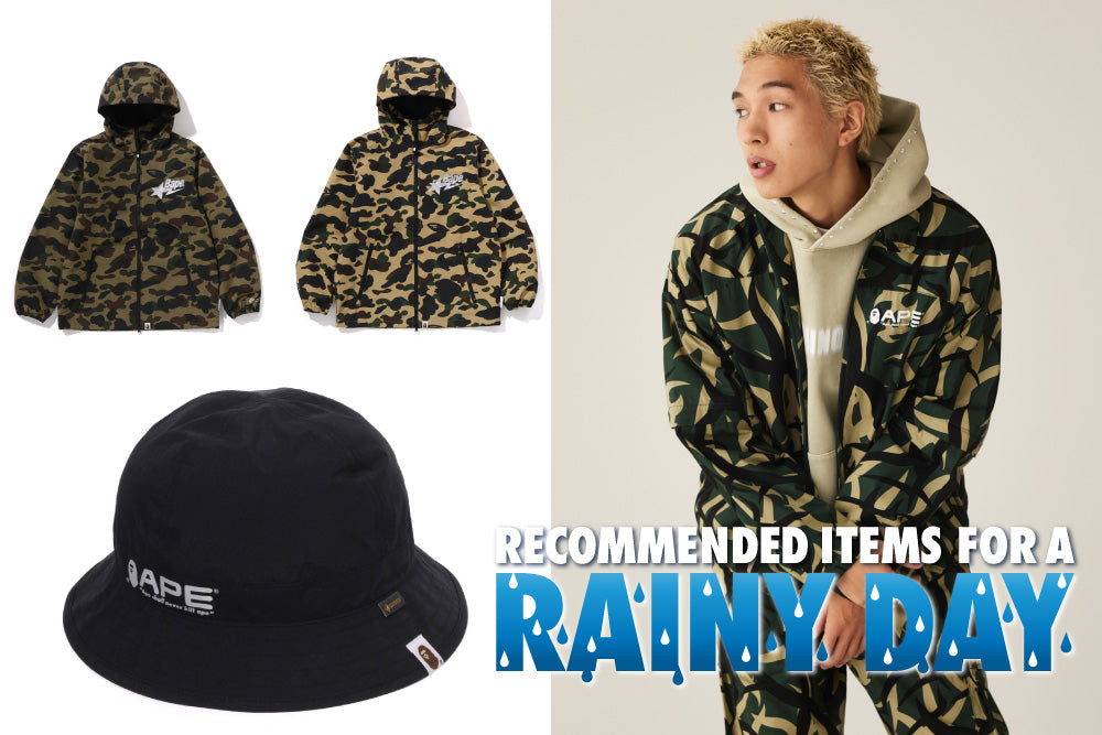 A BATHING APE　初販レインジャケット A BATHING APE レインジャケット 初期90s 良カラー 三角タグ