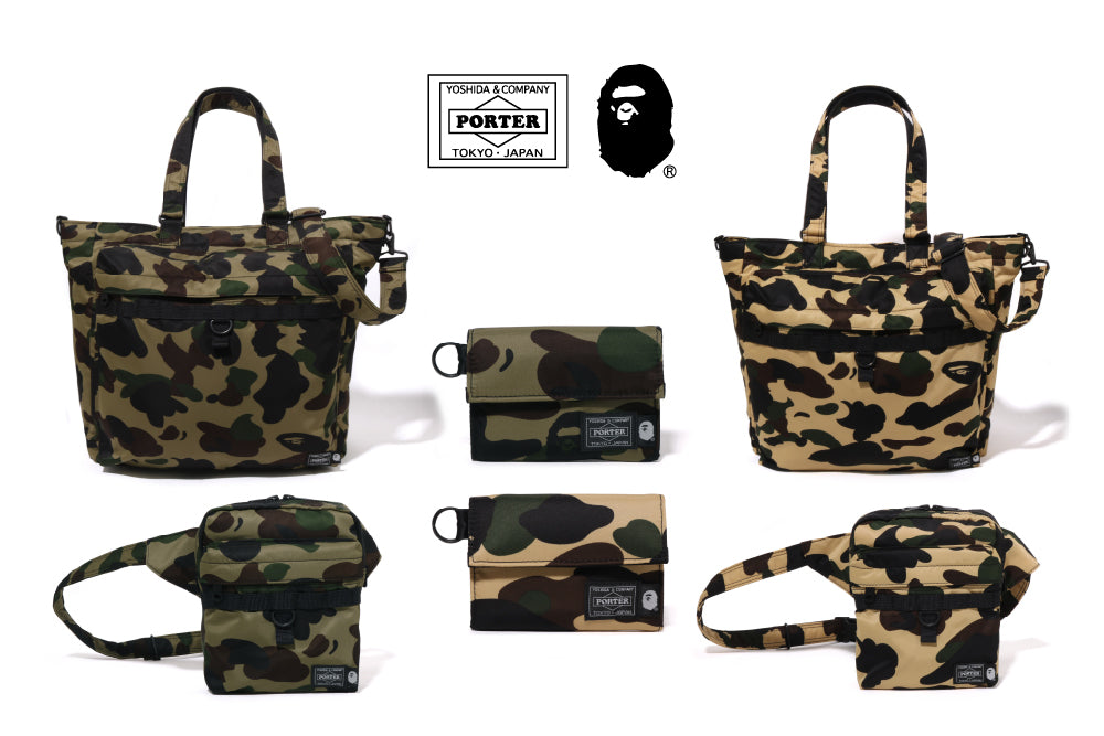 A BATHING APE x PORTER 1stサル迷彩柄トートバッグ BAPE®︎×PORTER 1ST CAMO COLLECTION | bape.com
