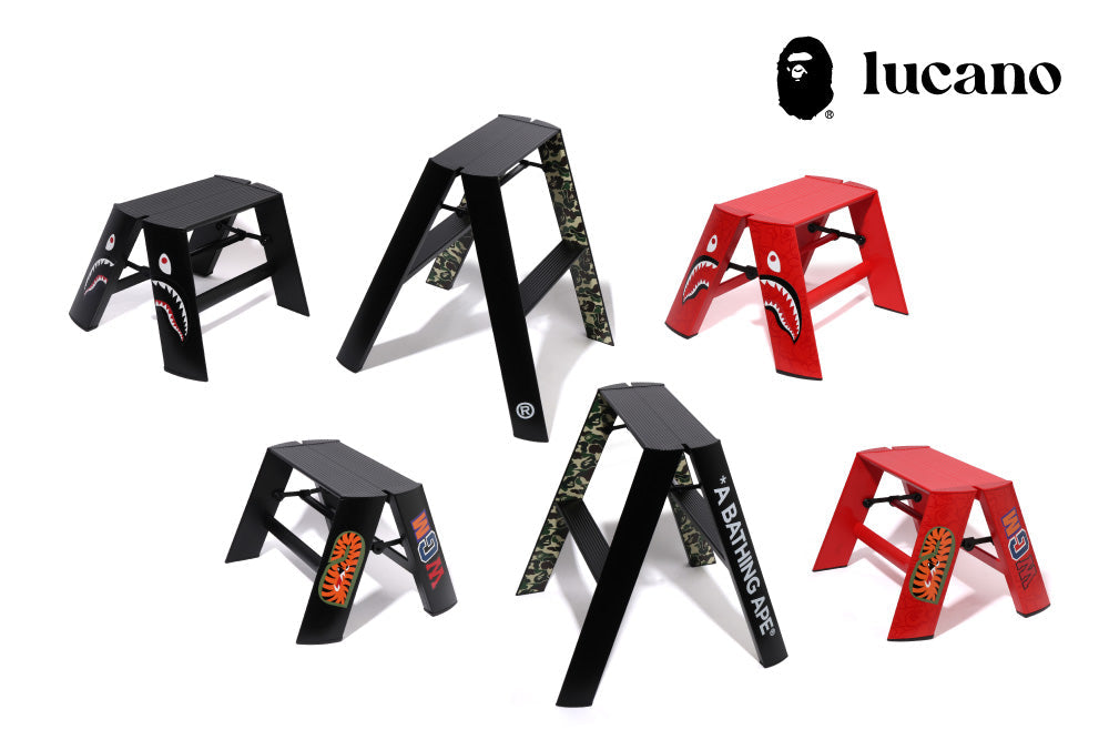 A BATHING APE® × lucano 日常に溶け込むアイコニックデザインの脚立が