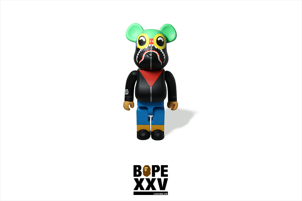 【買い公式】A BATHING APE × HEBRU BRANTLEY × SOCIAL STATUS ベアブリック 400% BE@RBRICK BAPE SHARK キューブリック、ベアブリック