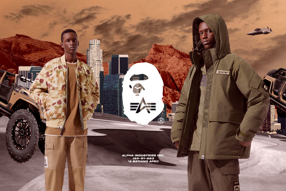 A BATHING APE® × ALPHA INDUSTRIES | bape.com