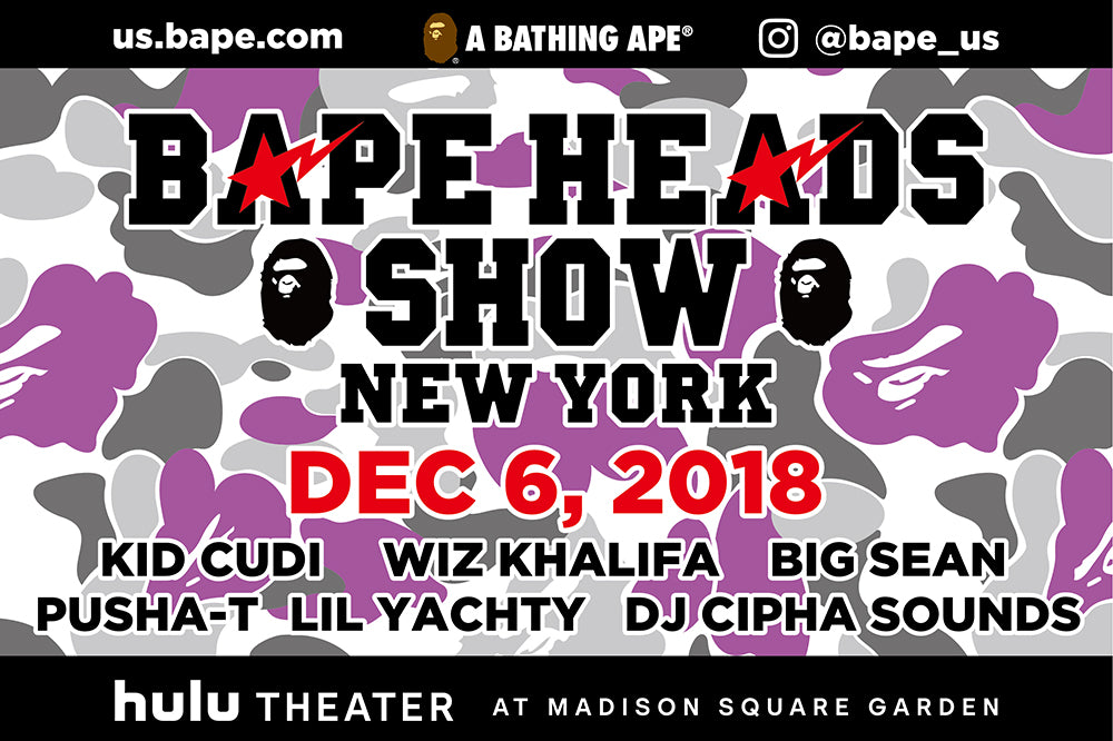 BAPE® HEADS SHOW NEW YORK | bape.com