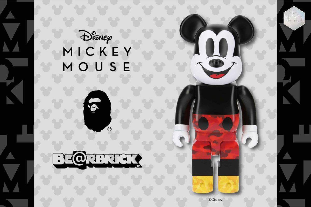 BAPE® X MICKEY MOUSE ORIGINAL COLOR BE@RBRICK | bape