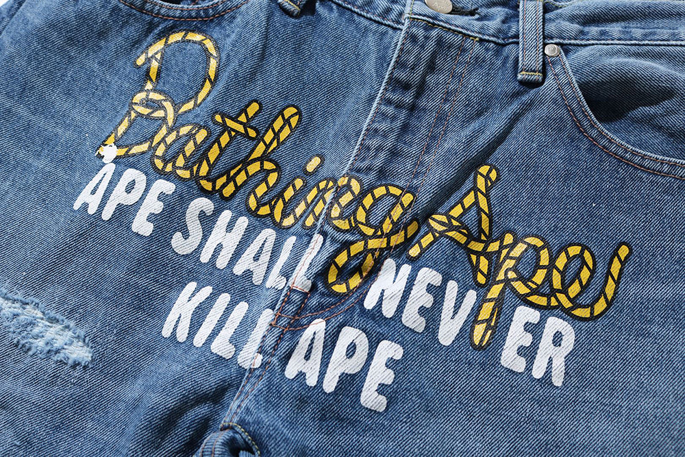 TYPE 05 DRIP DENIM PANTS bape