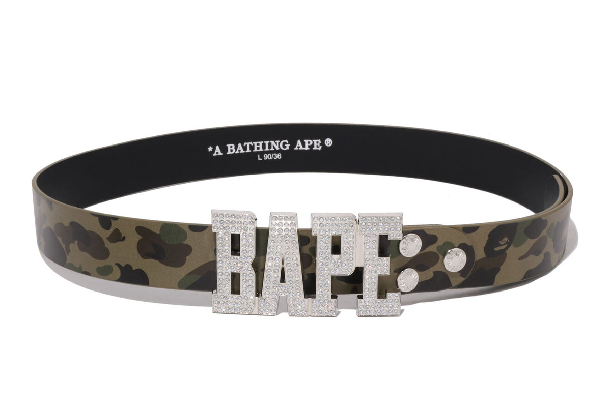 1ST CAMO BAPE LEATHER BELT | bape.com