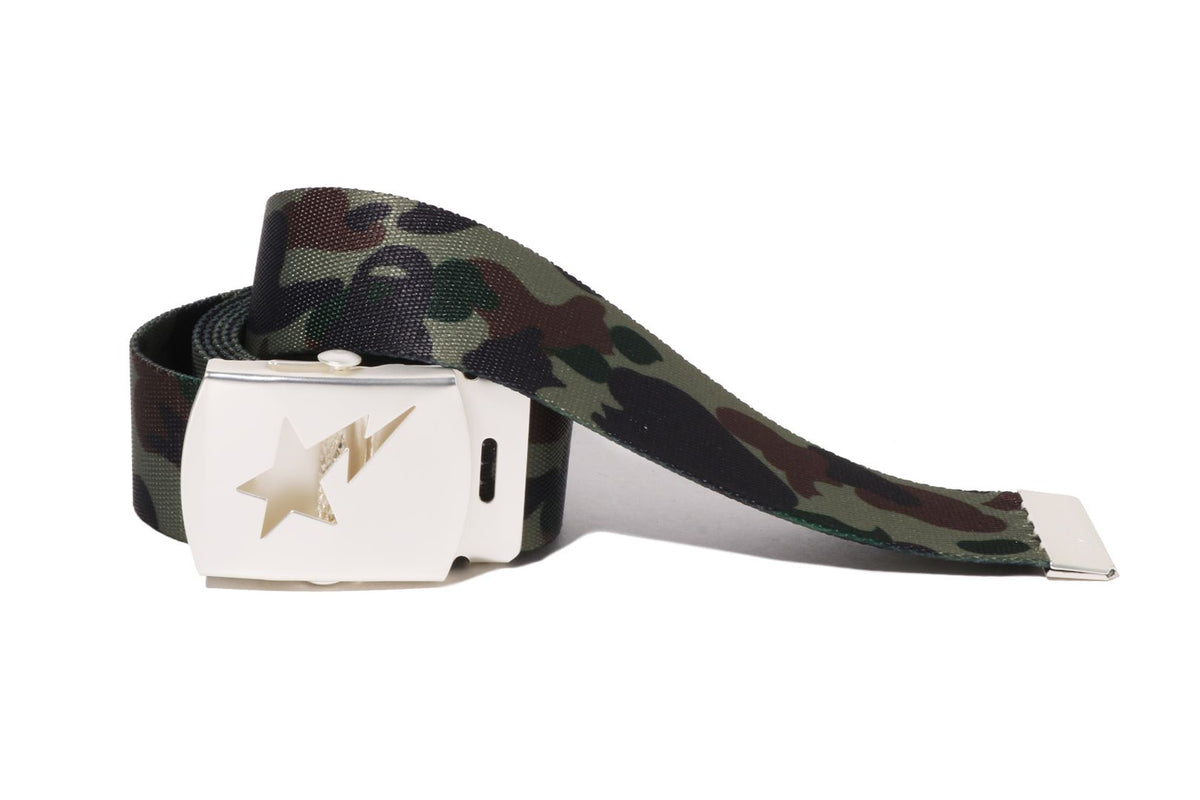 美品 BAPE ベルト 型押し STAカモフラ デカロゴ サル 猿 NIGO 1ST CAMO STA GI BELT | bape.com