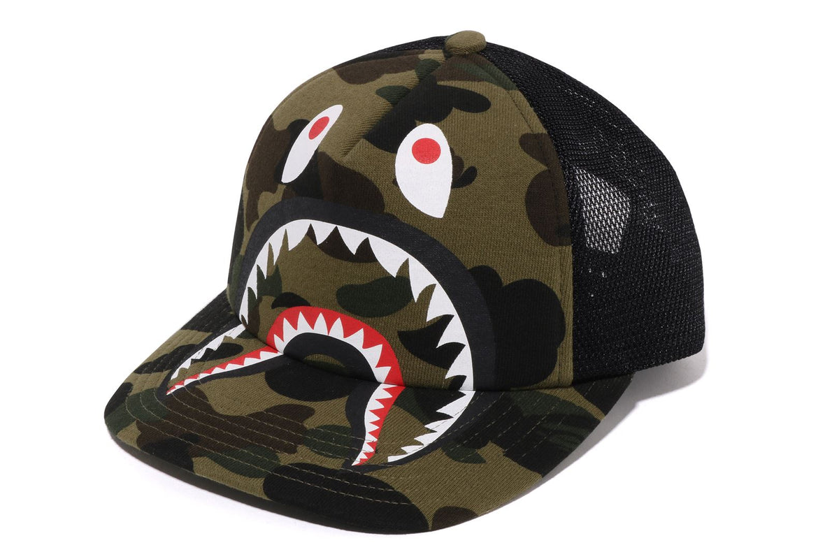 1ST CAMO SHARK MESH CAP