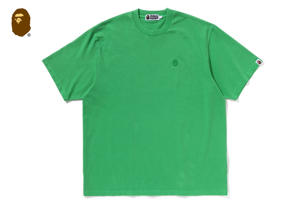 APE HEAD ONE POINT GARMENT DYED RELAXED FIT TEE | bape.com