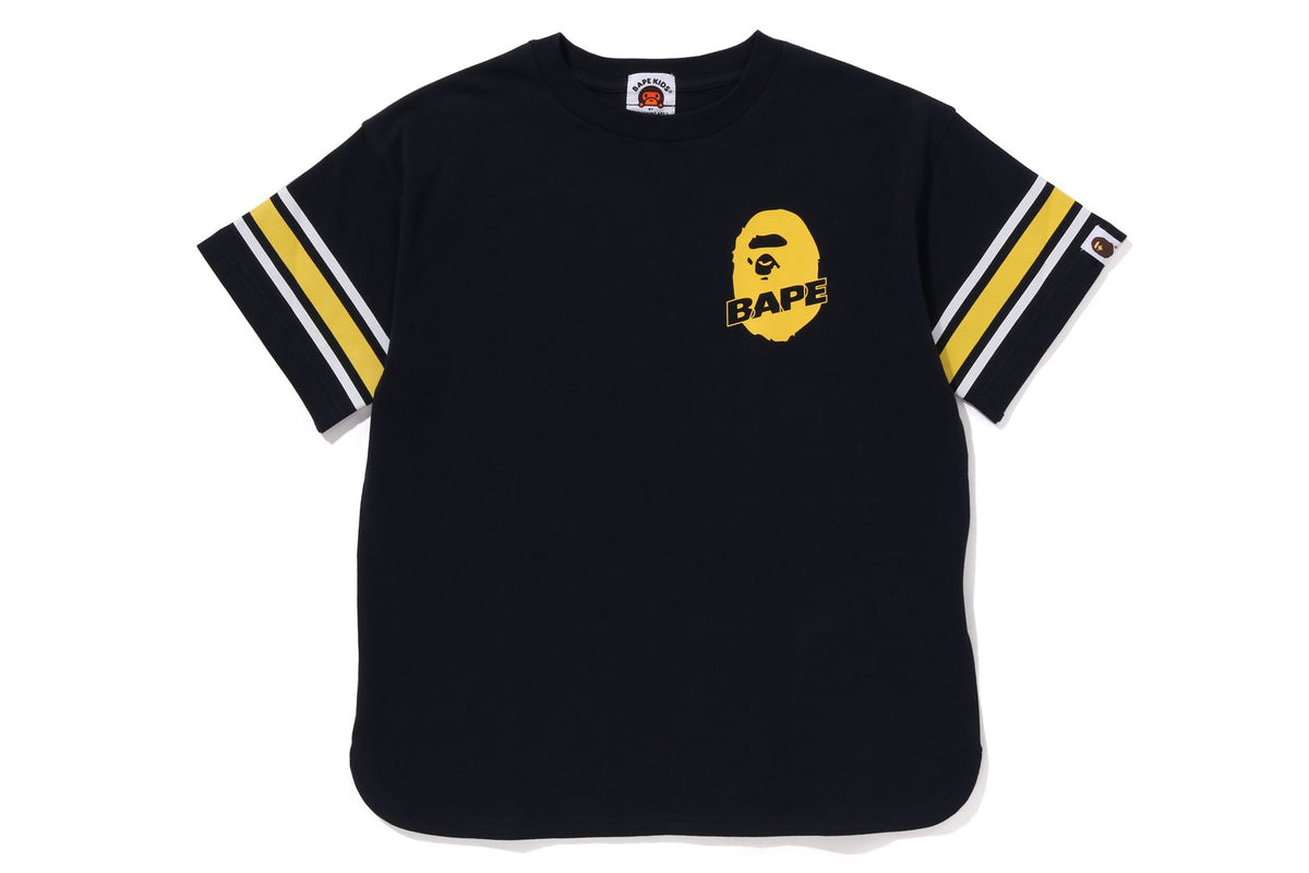 BAPE APE HEAD FOOTBALL TEE | bape.com