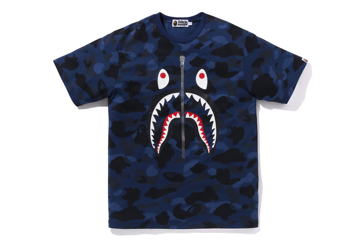 COLOR CAMO SHARK TEE | bape.com