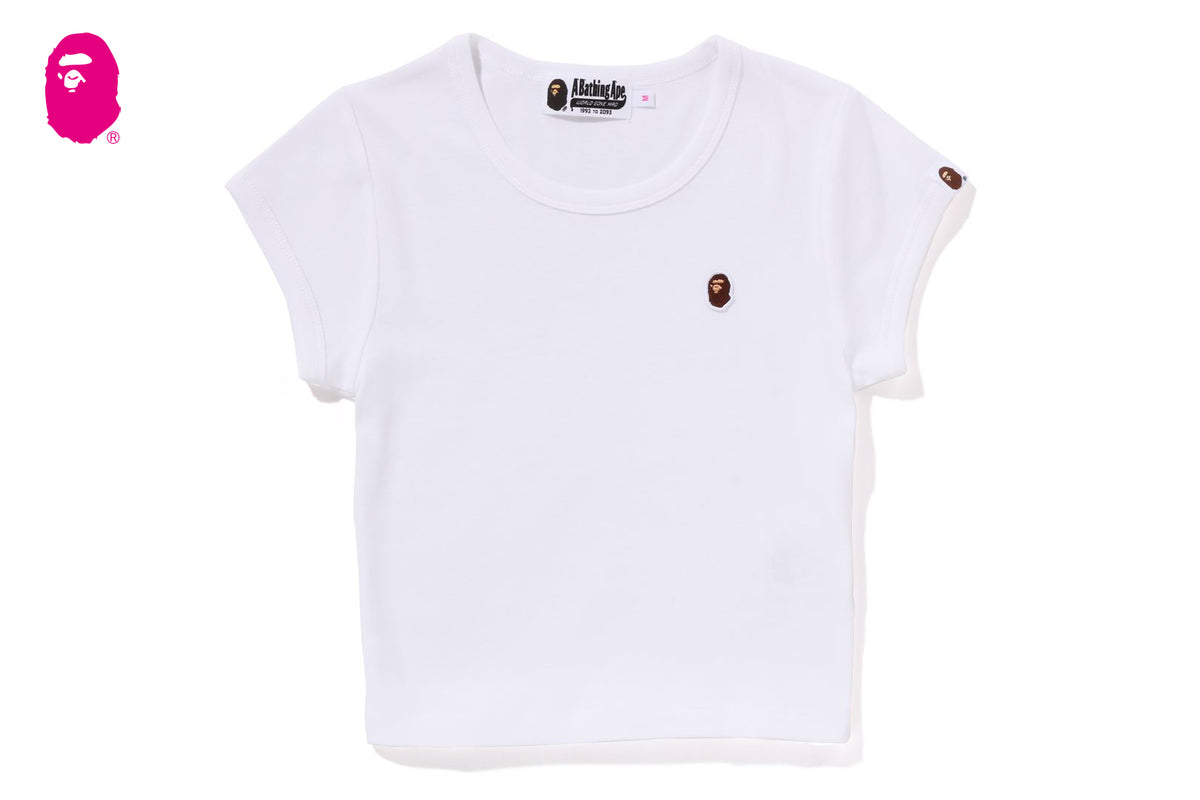 APE HEAD ONE POINT CROPPED TEE | bape.com