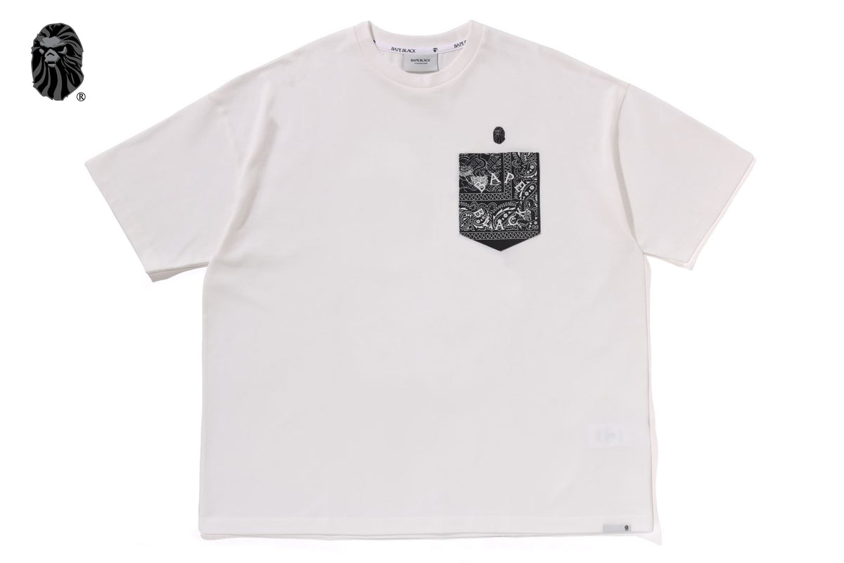 BAPE BLACK PAISLEY POCKET TEE #2 | bape.com