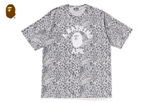 WILD LEOPARD PATTERN COLLEGE RELAXED FIT TEE