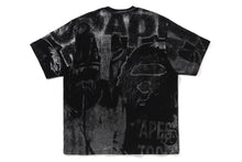 METALLIC COATED OVERALL PRINT RELAXED FIT TEE