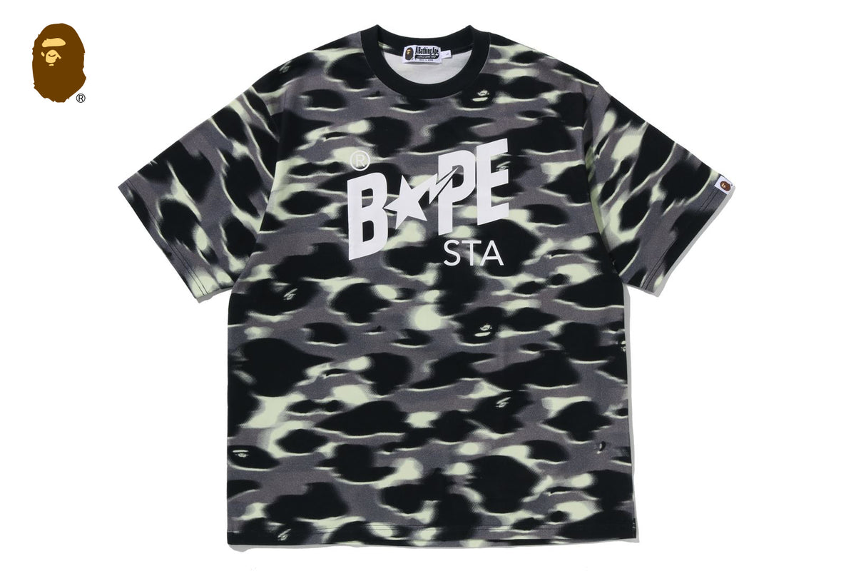 SCREEN CAMO STA LOGO RELAXED FIT TEE | bape.com