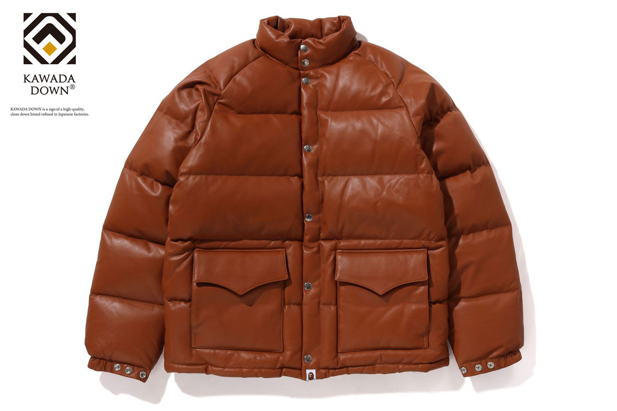 LEATHER CLASSIC DOWN JACKET | bape.com