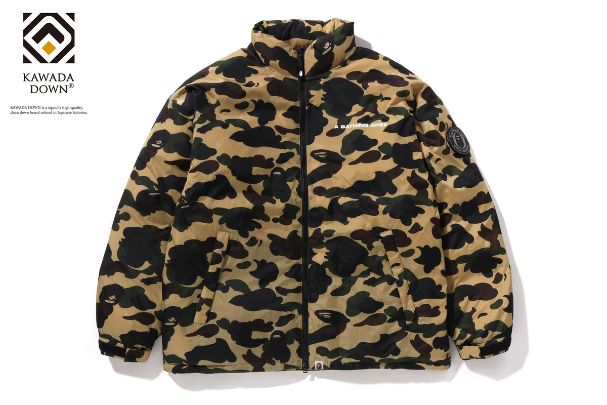 1ST CAMO DOWN JACKET | bape.com
