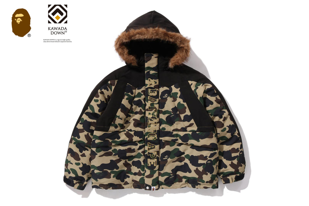 1ST CAMO SNOWBOARD DOWN JACKET | bape.com