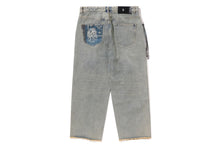 BAPE BLACK ESSENTIAL PAISLEY TRIMMED DENIM