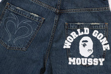 【 BAPE X MOUSSY 】CURVE STRAIGHT