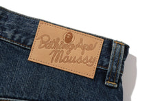 【 BAPE X MOUSSY 】CURVE STRAIGHT