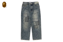 CLOUD CAMO JACQUARD UPCYCLED RELAXED FIT 13 OZ DENIM PANTS